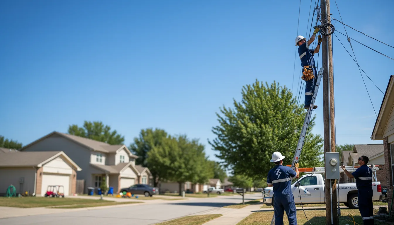 Residential electrician providing installation services in Freer, TX